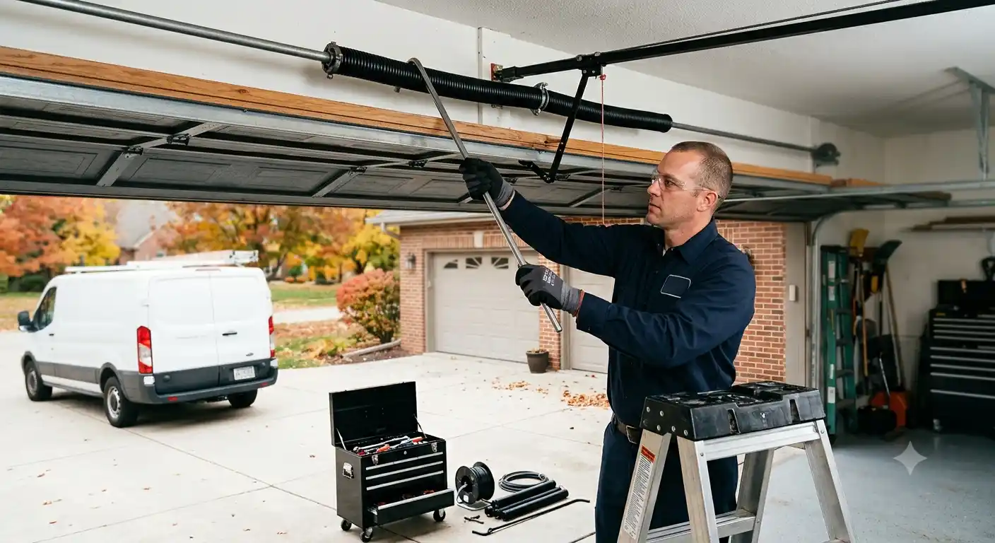 Garage door sensor repair